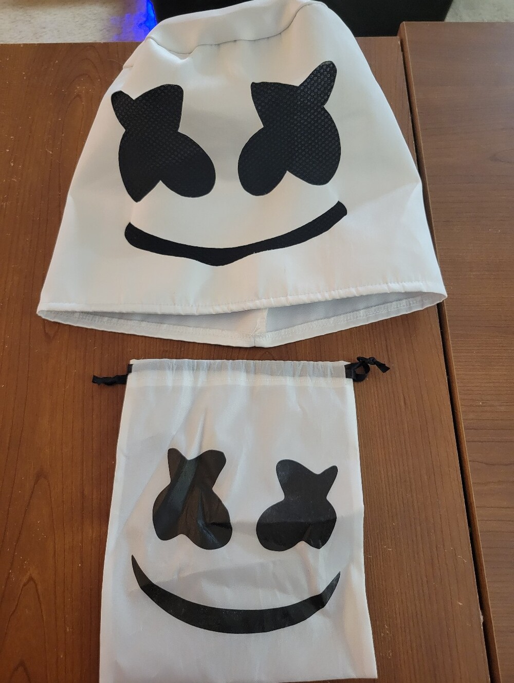Kids Marshmello Mask & Drawstring Bag